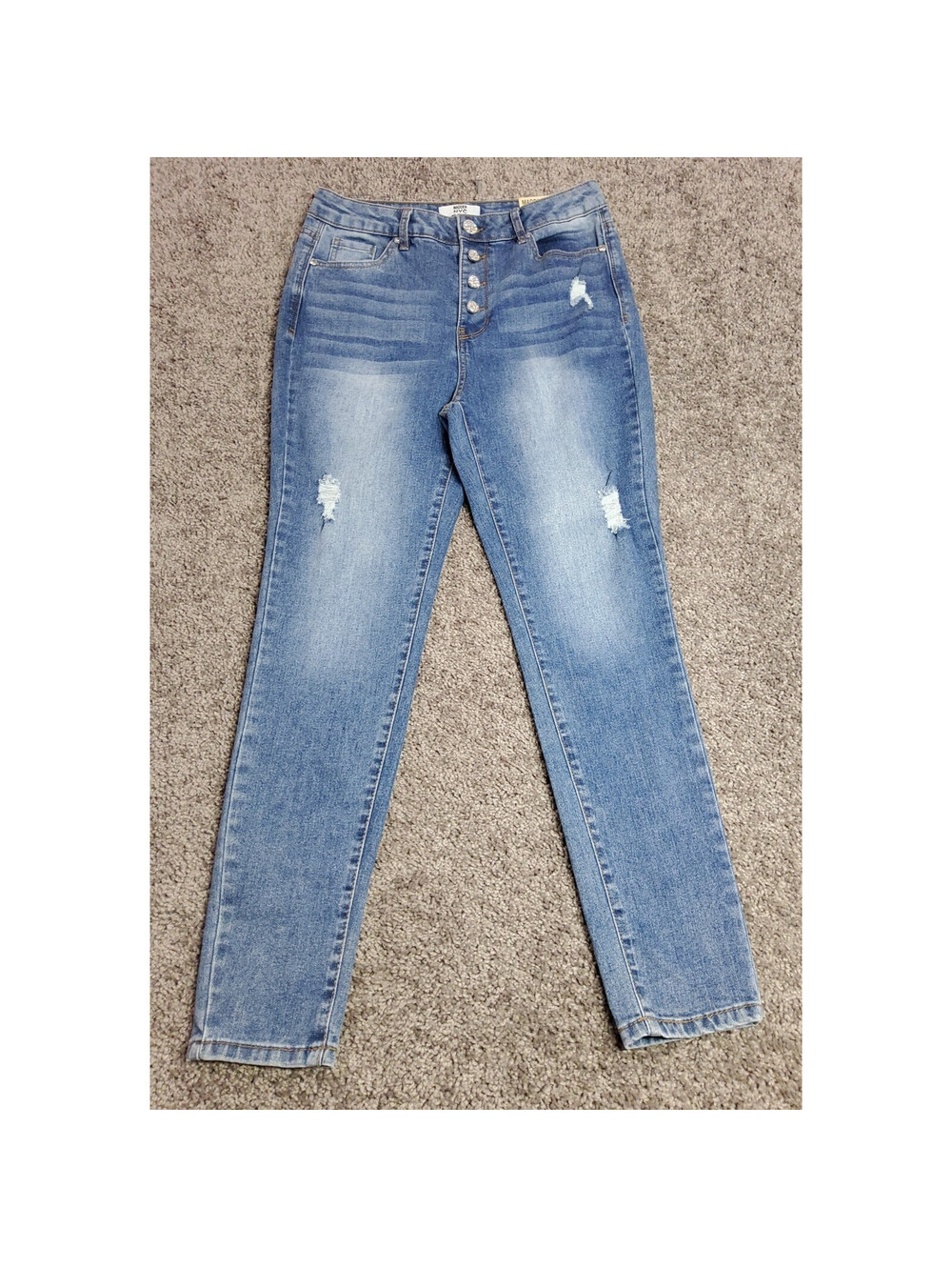 NWT Madden NYC Jeans Super High Rise Skinny Stretch Women's Sz 7 Inseam 27"